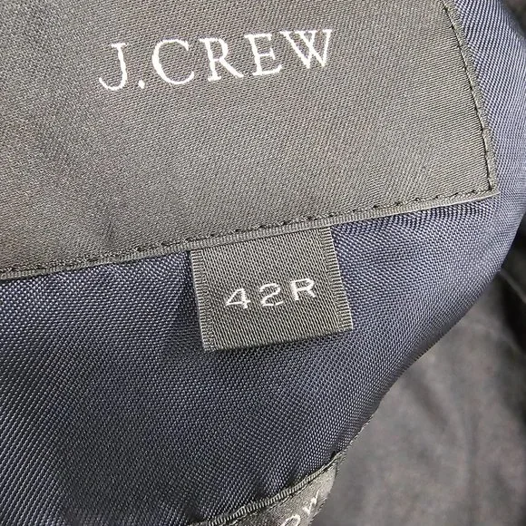 J. Crew Ludlow 42R Gray Solid 2-Button Sport Coat Blazer Jacket V213